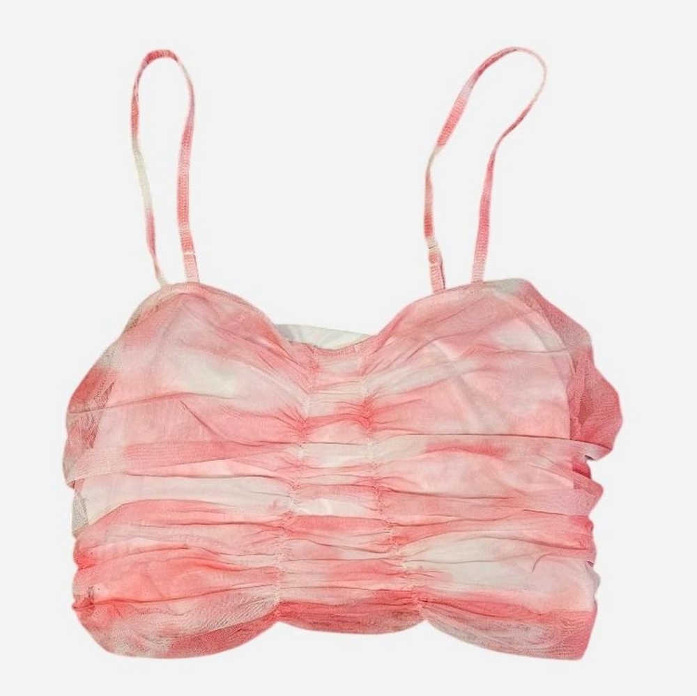 Pink Ruched Women's Blouse
